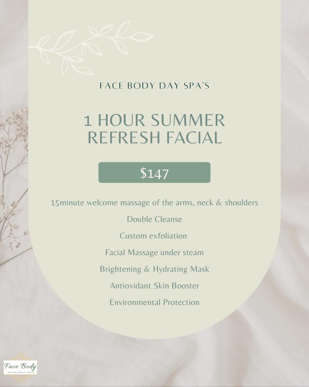 Special Offers Face Body Day Spa & Beauty Salon